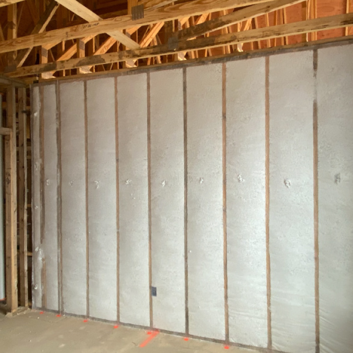 BIBS® Insulation installed in new construction interior walls.